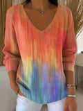 Amora™ | Colorful V-Neck Sweater