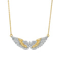 Wonder Woman Collection 1/4 CT. T.W. Diamond Wings Necklace in 10K Gold