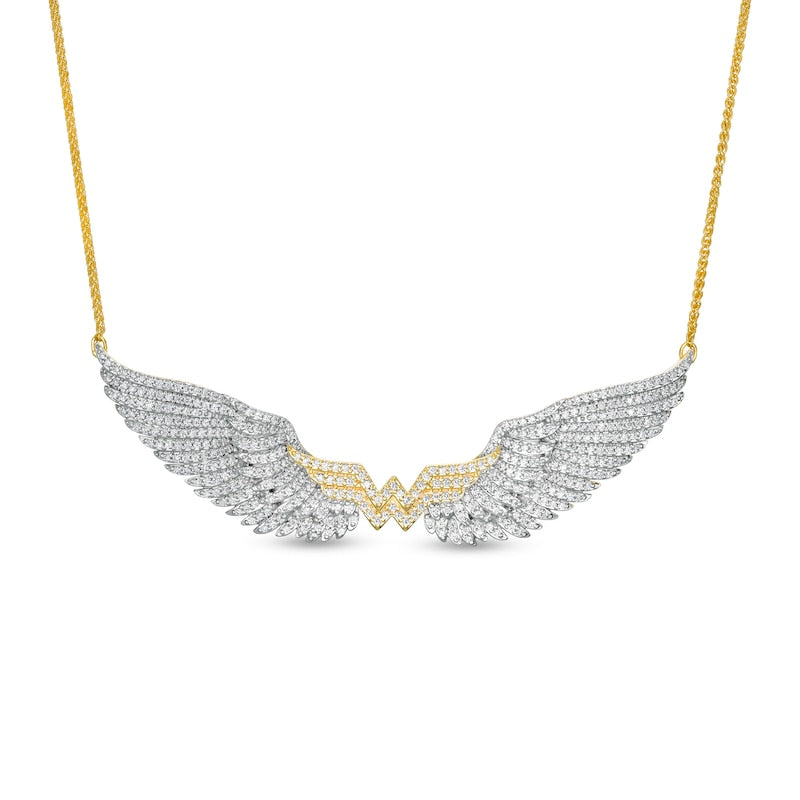 Wonder Woman Collection 2 CT. T.W. Diamond Wings Necklace in 10K Gold