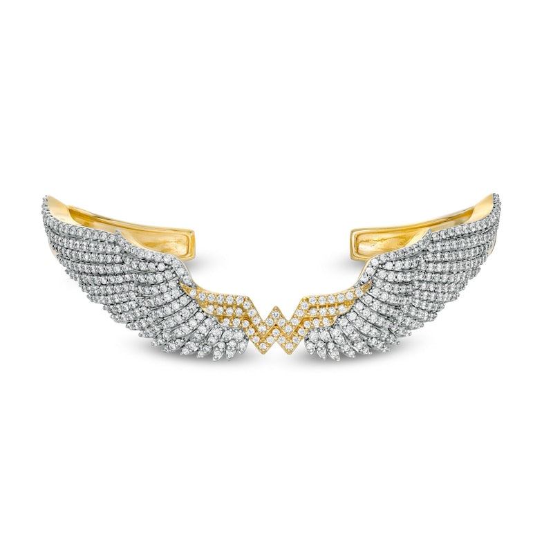 Wonder Woman Collection 3 CT. T.W. Diamond Wings Bangle in 10K Gold