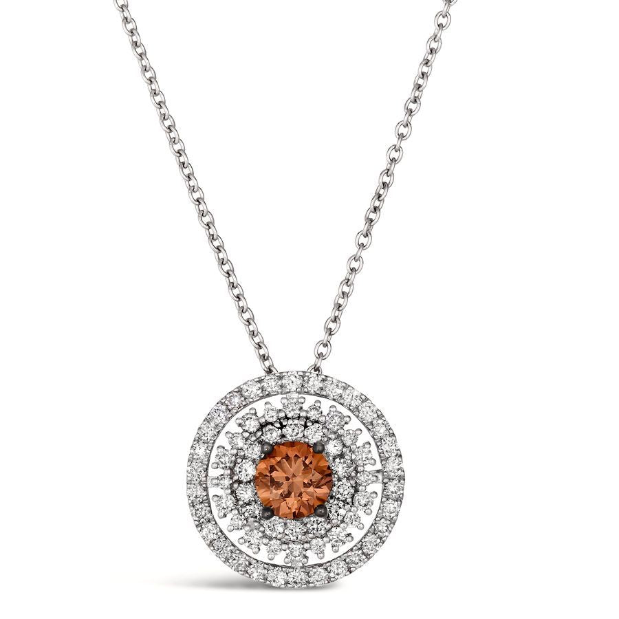 Le Vian Couture Pendant featuring 1 cts. Chocolate Diamonds , 1 1/6 cts. Vanilla Diamonds set in P95