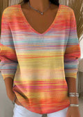 Alina™ | Colorful V-Neck Sweater