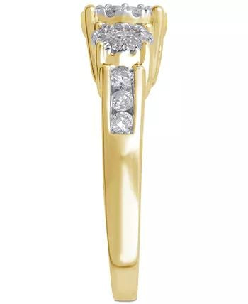 Diamond Three Stone Engagement Ring (3/4 ct. t.w.) in 15k Gold