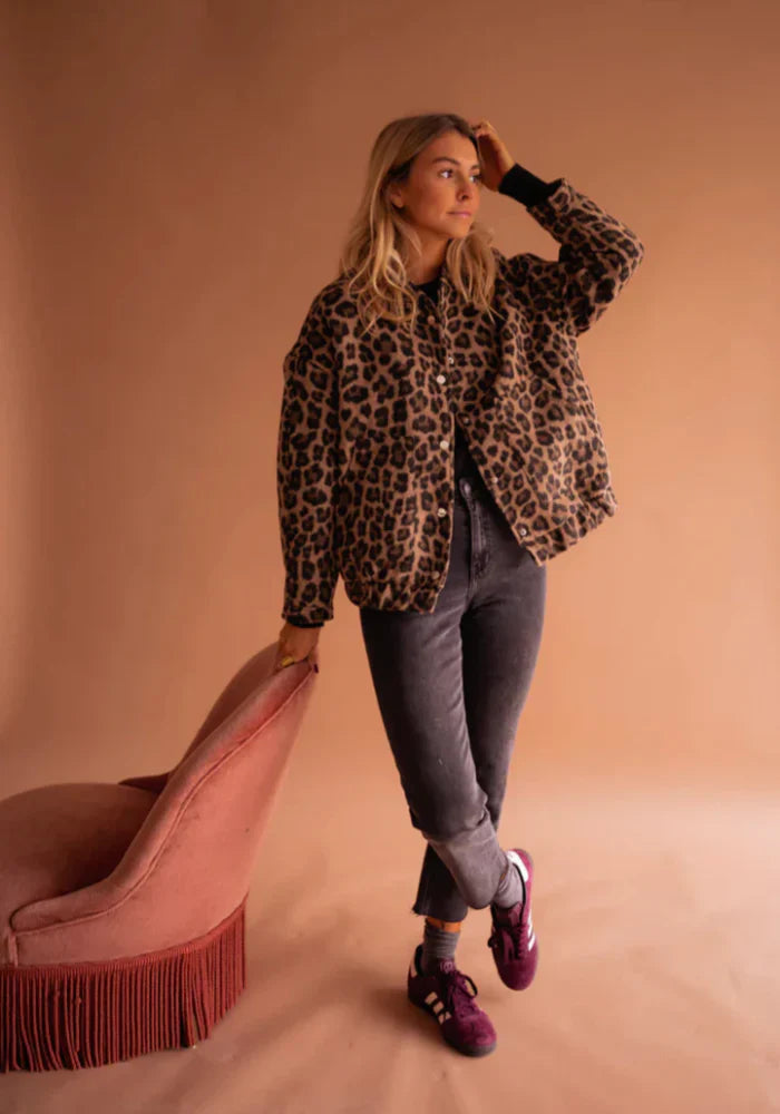Charlene™ | The Leopard Bomber Jacket