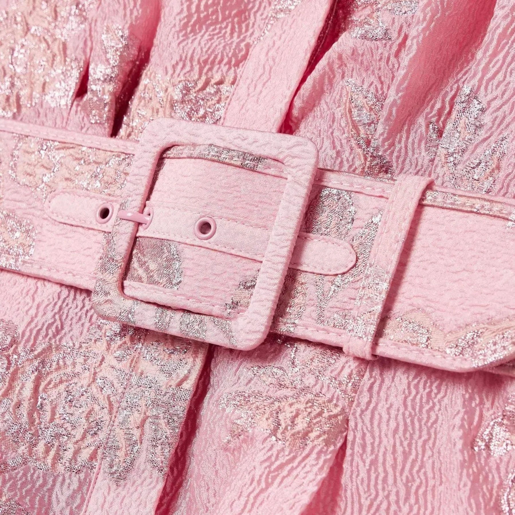 BEATRICE™ | PINK PUFF-SLEEVE DRESS