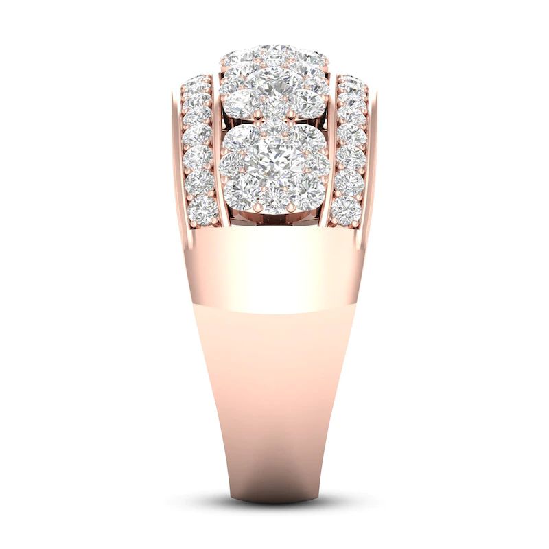 Diamond Anniversary Ring 1-1/5 ct tw 14K Rose Gold