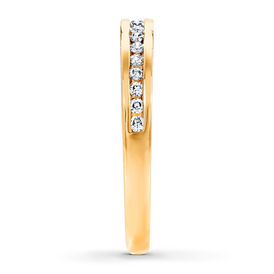 Diamond Wedding Band 1/5 ct tw 14K Yellow Gold