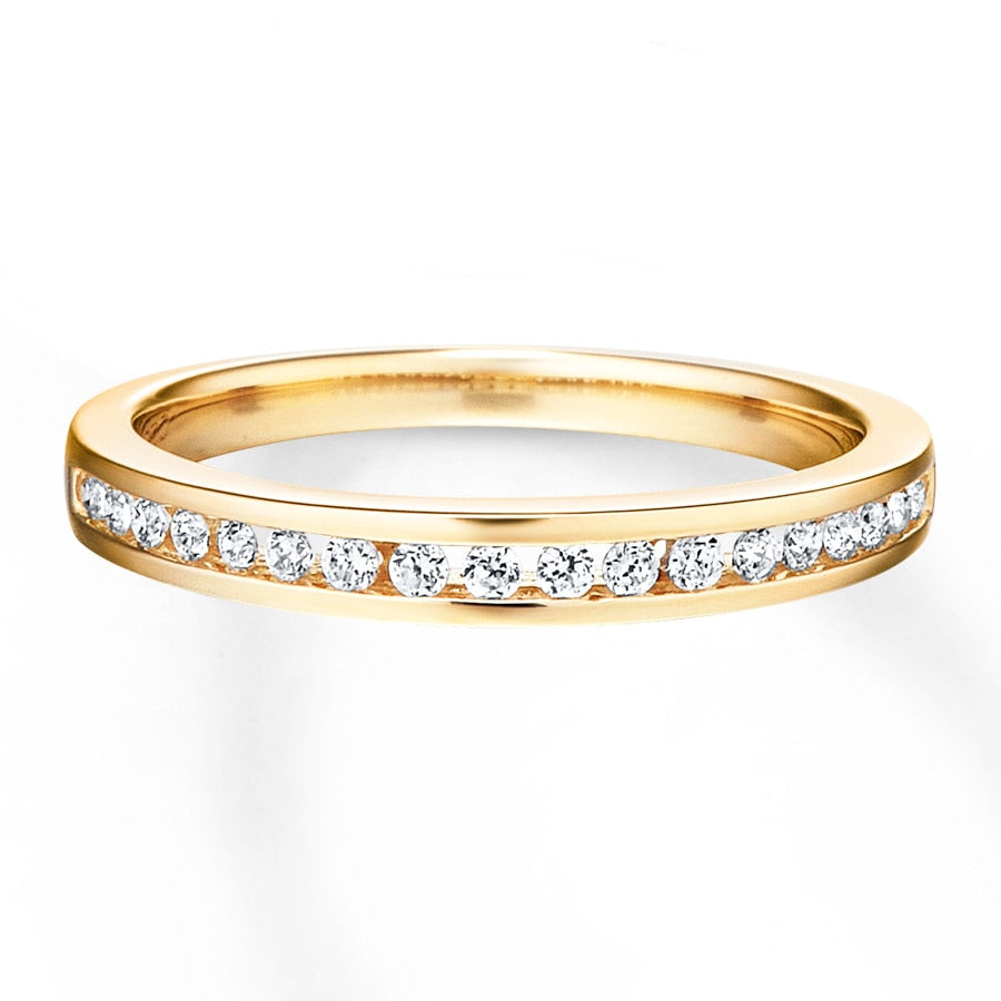 Diamond Wedding Band 1/5 ct tw 14K Yellow Gold