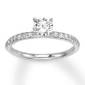 Diamond Engagement Ring 3/4 ct tw Round-cut 14K White Gold