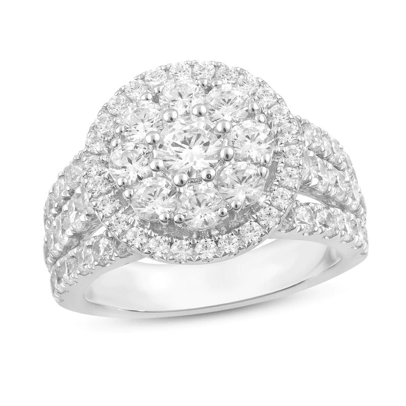 Diamond Engagement Ring 3 ct tw 10K White Gold