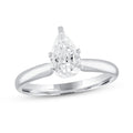 Diamond Solitaire Engagement Ring 1 ct tw Pear-shaped 14K White Gold