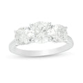 3 CT. T.W. Certified Lab-Created Diamond Past Present Future? Engagement Ring in 14K White Gold (G/SI2)