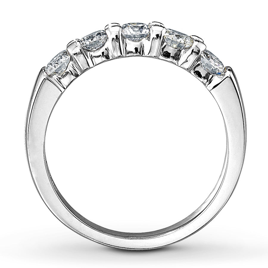 Diamond Anniversary Band 1 ct tw Round-cut 14K White Gold