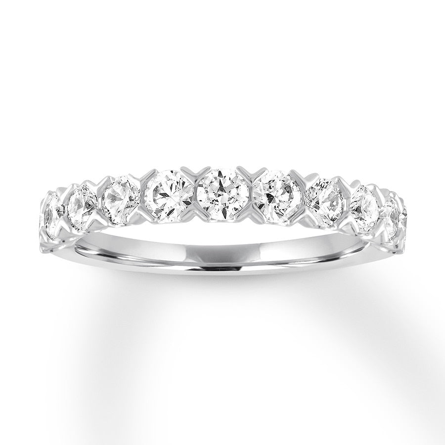 Diamond Anniversary Band 1 ct tw Round-cut 10K White Gold