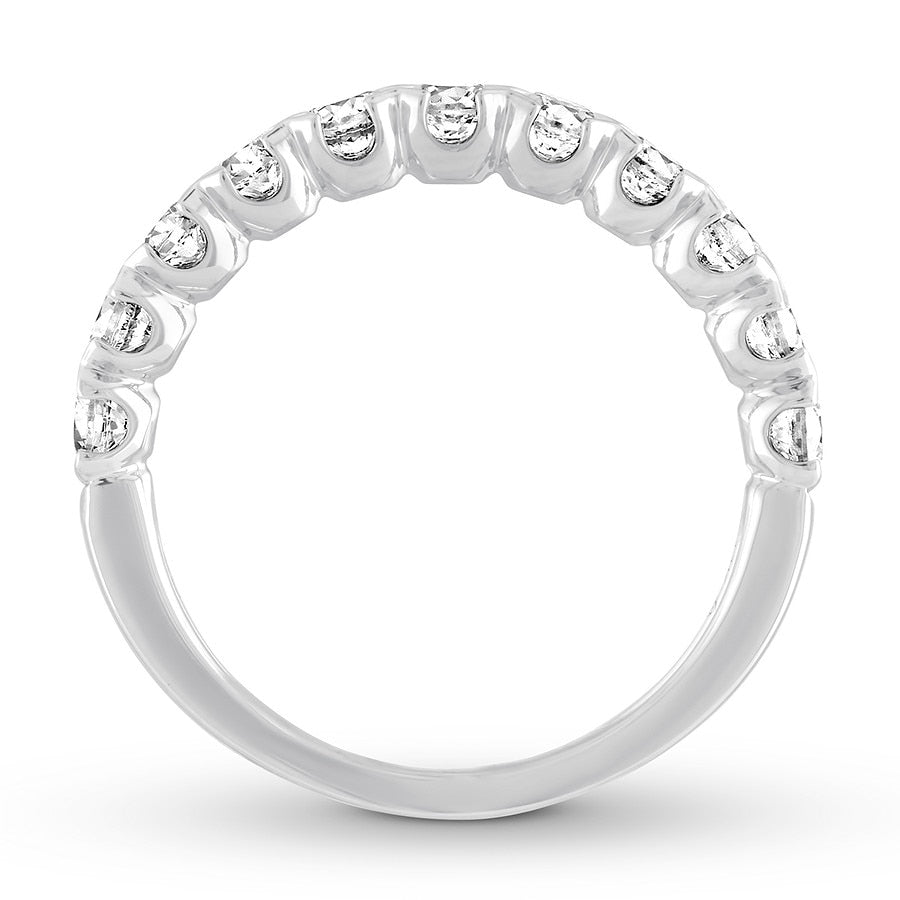 Diamond Anniversary Band 1 ct tw Round-cut 10K White Gold