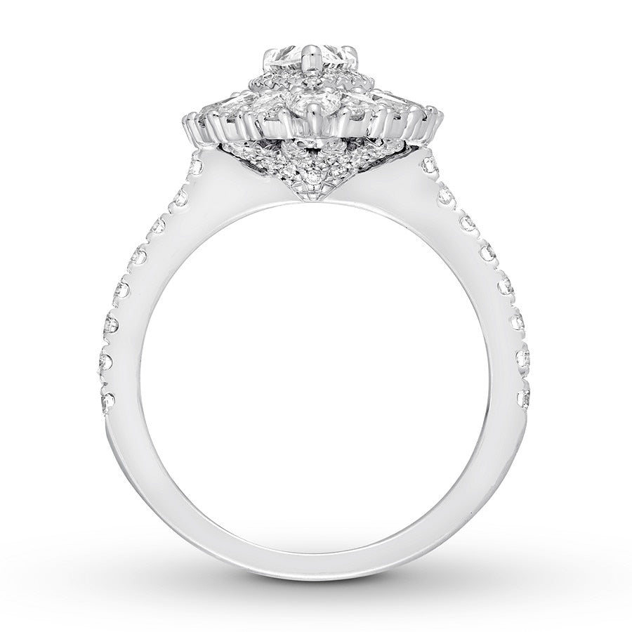 Neil Lane Diamond Engagement Ring 1-7/8 ct tw 14K White Gold