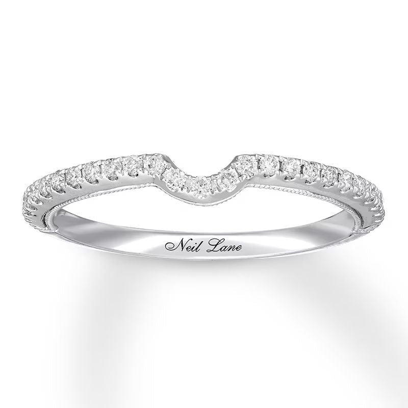 Neil Lane Diamond Bridal Set 1-7/8 ct tw Oval & Round-cut 14K White Gold