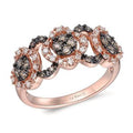 Le Vian 14K Strawberry Gold Ring with Chocolate Diamonds 3/8 cts., Nude Diamonds 1/4 cts.