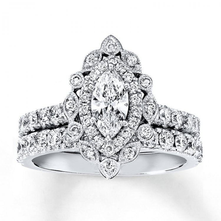 Neil Lane Bridal Set 1-3/4 ct tw Diamonds 14K White Gold