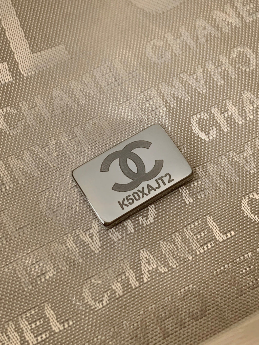 CHANEL 25S HOBO BAG 40 CM IN SILVER LAMBSKIN